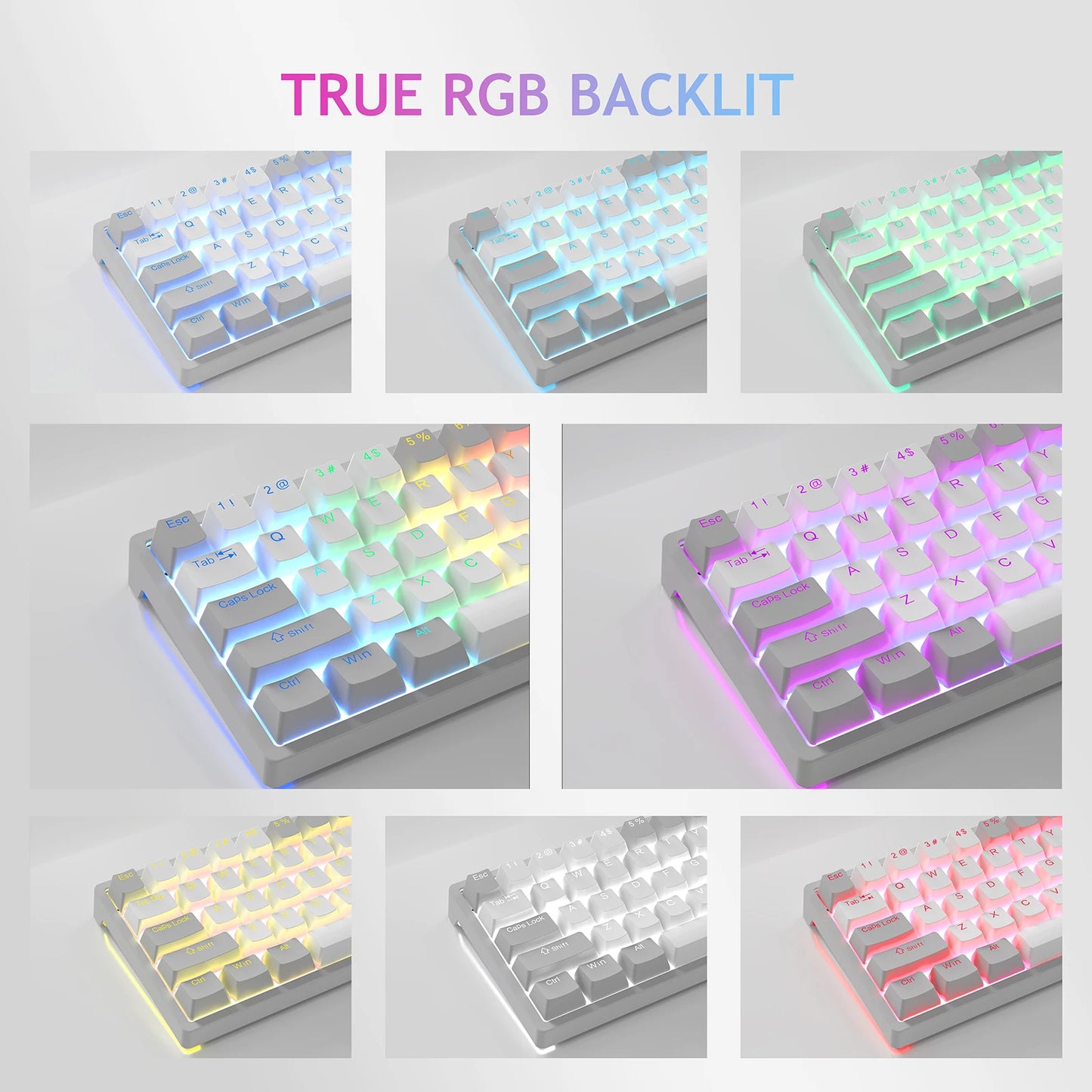 AULA RGB 60 Percent Wired Gaming Mechanical Keyboard Mini