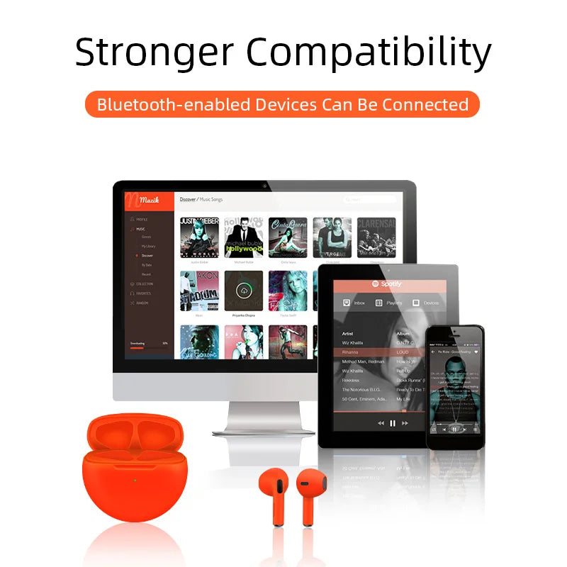 Original Pro 6 TWS Wireless Bluetooth Earphones