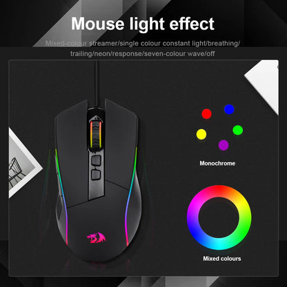 REDRAGON Lonewolf G105 RGB USB Wired Gaming Mouse