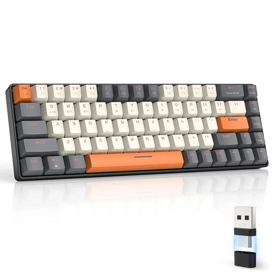 Wireless Mechanical Keyboard Bluetooth Dual Mode Hot-Swappable