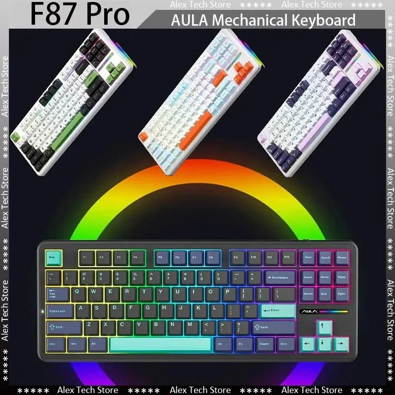 Teclado mecânico AULA F87 Pro